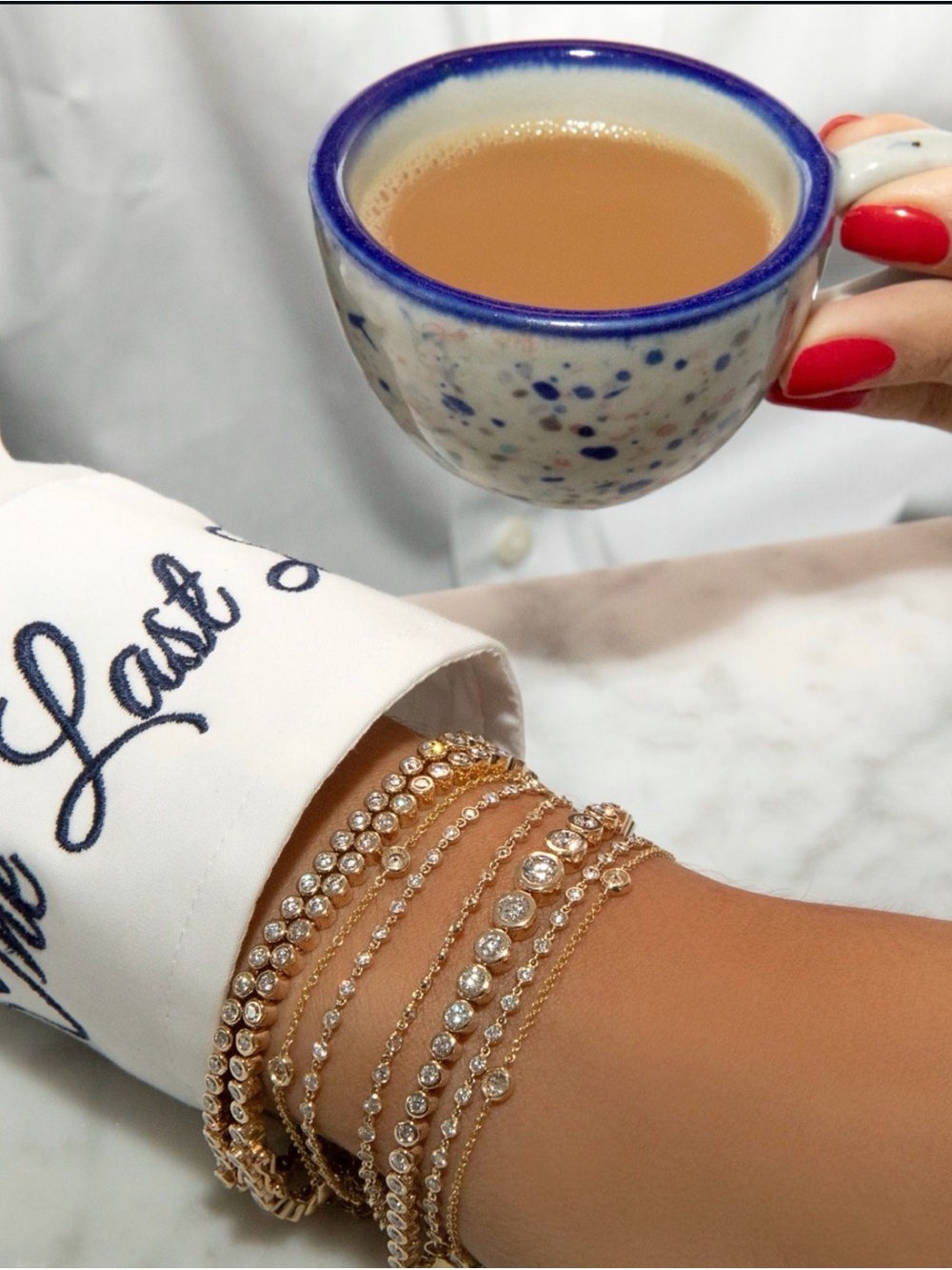 The last line speckled espresso cups(4)
